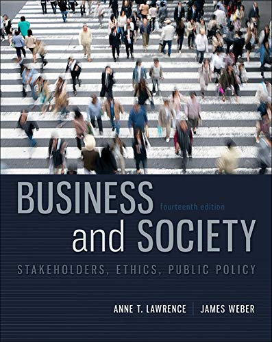 Imagen de archivo de Business and Society: Stakeholders, Ethics, Public Policy a la venta por Better World Books