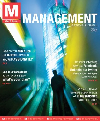 Stock image for M: Management, 3rd Edition for sale by SecondSale