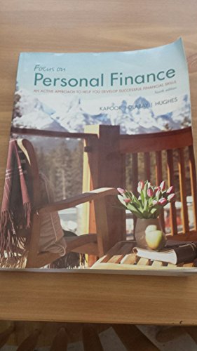 Imagen de archivo de Focus On Personal Finance: An Active Approach To Help You Develop Successful Financial Skills ; 9780078034787 ; 0078034787 a la venta por APlus Textbooks