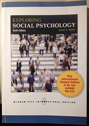 Stock image for Exploring Social Psychology, 6th Edition for sale by BooksRun