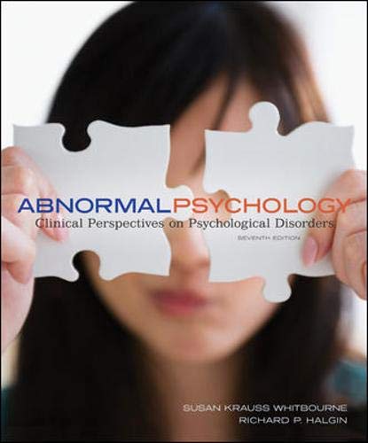 Imagen de archivo de Abnormal Psychology: Clinical Perspectives on Psychological Disorders a la venta por BooksRun