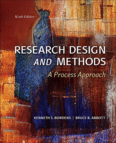 9780078035456: Research Design and Methods: A Process Approach