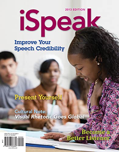 Imagen de archivo de iSpeak: Public Speaking for Contemporary Life a la venta por BooksRun