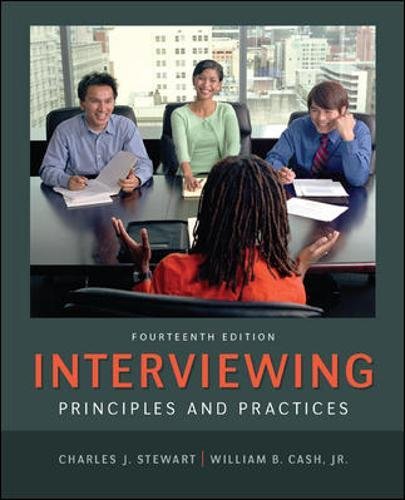 Beispielbild fr Interviewing: Principles and Practices zum Verkauf von ThriftBooks-Atlanta