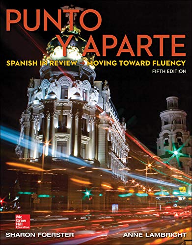 Beispielbild fr Punto y aparte: Spanish in Review - Moving Toward Fluency zum Verkauf von Revaluation Books