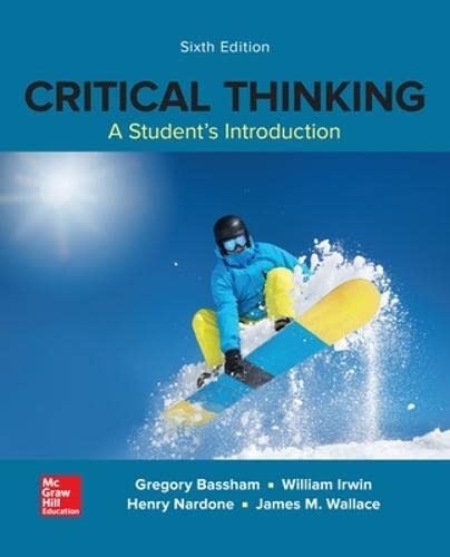 Beispielbild fr Critical Thinking: A Students Introduction zum Verkauf von BombBooks