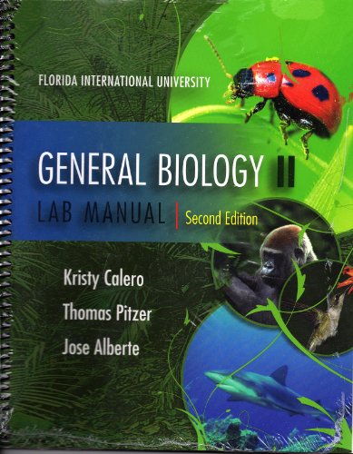 Imagen de archivo de General Biology II Lab Manual for Florida International University a la venta por BookHolders