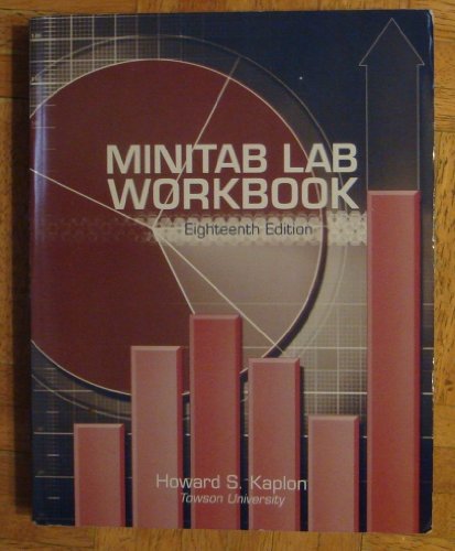 Imagen de archivo de Minitab Lab Workbook a la venta por BookHolders