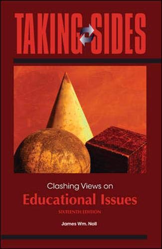 Imagen de archivo de Taking Sides: Clashing Views on Educational Issues a la venta por Wonder Book