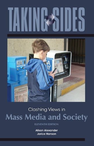 Stock image for Taking Sides: Clashing Views in Mass Media and Society for sale by More Than Words