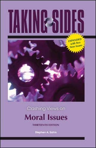 Imagen de archivo de Taking Sides: Clashing Views on Moral Issues, Expanded a la venta por HPB-Red