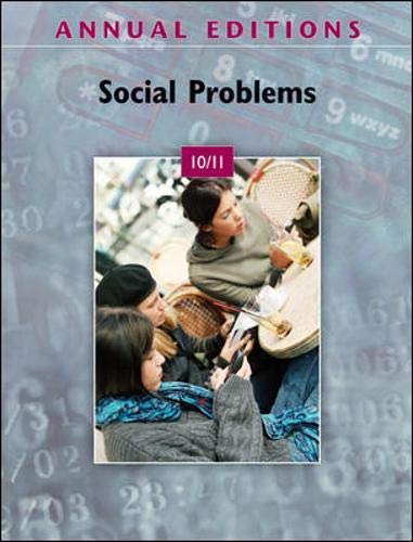 Imagen de archivo de Annual Editions: Social Problems 10/11 a la venta por a2zbooks