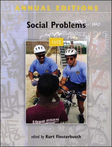 Imagen de archivo de Annual Editions: Social Problems 11/12 a la venta por BooksRun