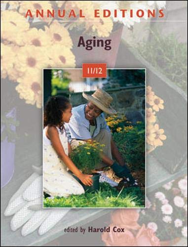 Beispielbild fr Annual Editions: Aging 11/12 zum Verkauf von Better World Books