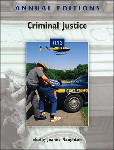 Stock image for Annual Editions: Criminal Justice 11/12 for sale by Better World Books