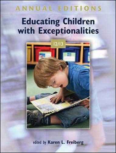 Beispielbild fr Annual Editions: Educating Children with Exceptionalities 12/13 zum Verkauf von Hawking Books