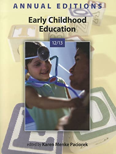Stock image for Annual Editions: Early Childhood Education 12/13 for sale by Better World Books