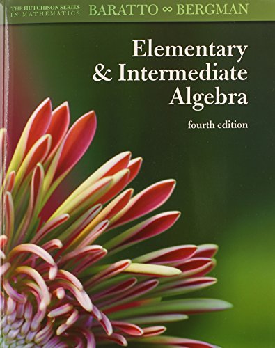 9780078092510: Combo: Hutchison's Elementary and Intermediate Algebra with MathZone Access Card
