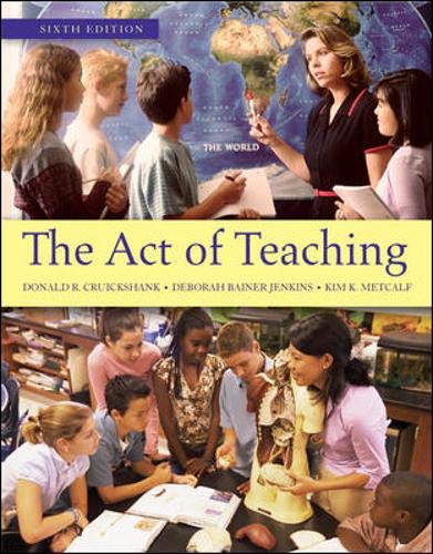 Beispielbild fr The Act of Teaching zum Verkauf von BooksRun