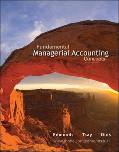 Imagen de archivo de Fundamental Managerial Accounting Concepts a la venta por Goodwill