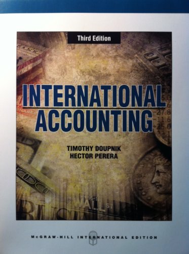 Beispielbild fr International Accounting zum Verkauf von Wonder Book