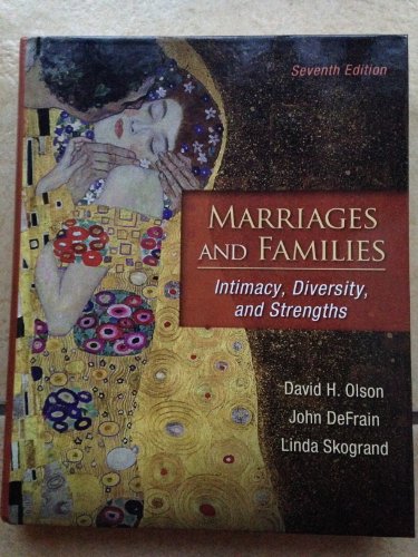 Stock image for Marriages and Families : Intimacy, Diversity, and Strengths for sale by Better World Books: West