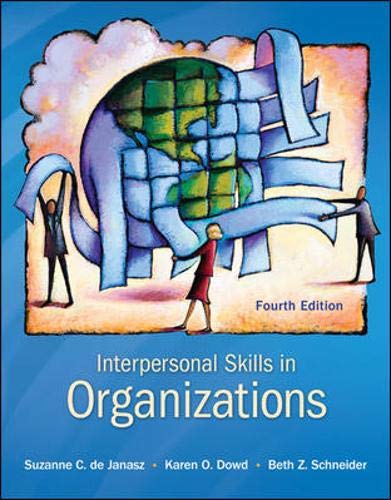 9780078112560: Interpersonal Skills in Organizations