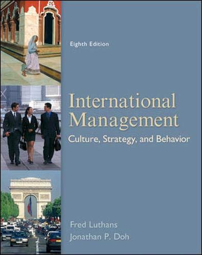 Imagen de archivo de International Management: Culture, Strategy, and Behavior a la venta por SecondSale