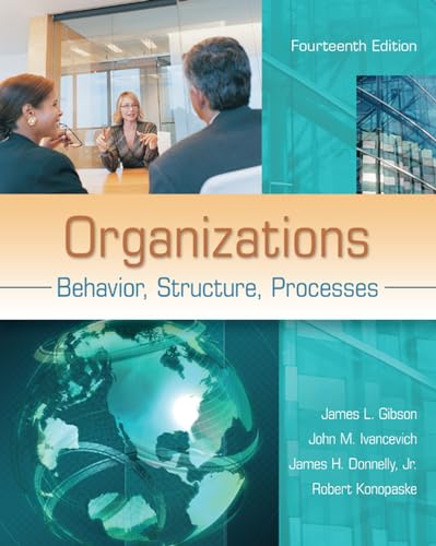 Beispielbild fr Organizations: Behavior, Structure, Processes zum Verkauf von Goodwill Books