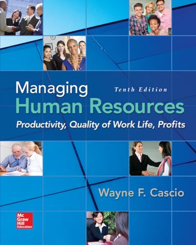 Imagen de archivo de Managing Human Resources: Productivity, Quality of Work Life, Profits a la venta por GoodwillNI