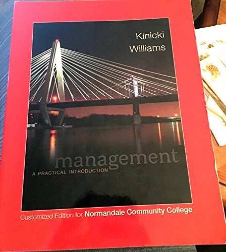 Imagen de archivo de Management A Practical Introduction (Custom for Normandale Community College) a la venta por HPB-Red