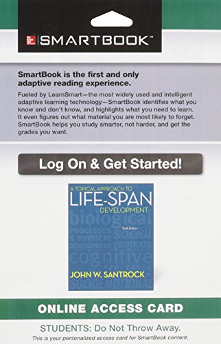 9780078115455: Smartbook Access Card for a Topical Approach to Life-Span Development