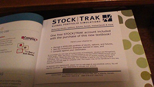 Imagen de archivo de Mp Fundamentals of Investments + Stock-trak Card: Includes Stock-trak Card a la venta por Jenson Books Inc