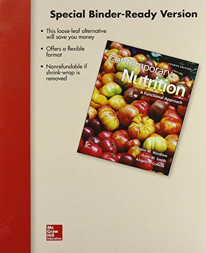 Imagen de archivo de Loose Leaf for Contemporary Nutrition: A Functional Approach a la venta por Iridium_Books