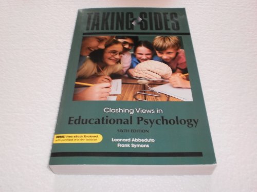 Stock image for Taking Sides: Clashing Views in Educational Psychology for sale by BookHolders