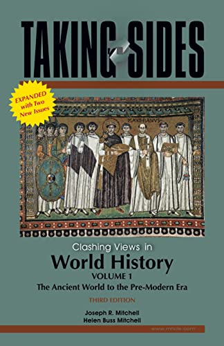 Imagen de archivo de Taking Sides: Clashing Views in World History, Volume 1: The Ancient World to the Pre-Modern Era , Expanded a la venta por HPB-Red