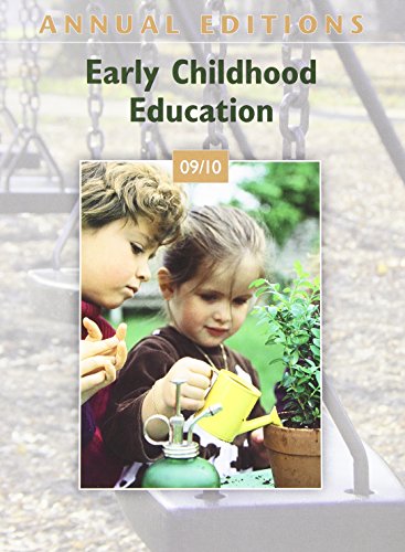 Stock image for Annual Editions: Early Childhood Education 09/10 for sale by Wonder Book