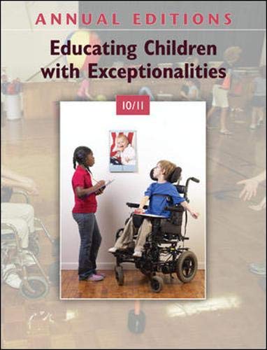 Imagen de archivo de Annual Editions: Educating Children with Exceptionalities 10/11 a la venta por Better World Books