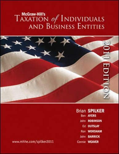 Imagen de archivo de Taxation of Individuals and Business Entities, 2011 edition a la venta por HPB-Red