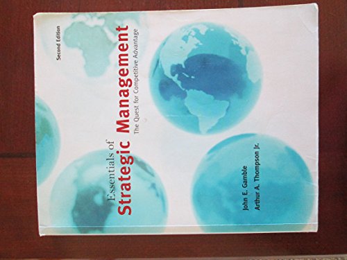 Beispielbild fr Essentials of Strategic Management : The Quest for Competitive Advantage zum Verkauf von Better World Books