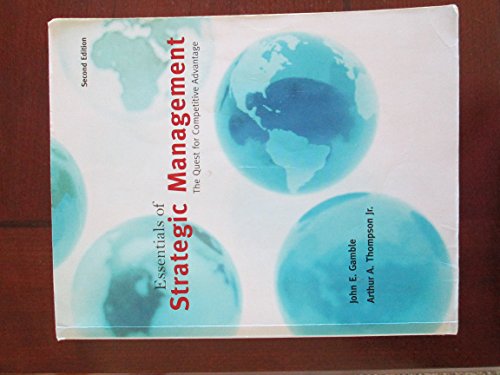 Imagen de archivo de Essentials of Strategic Management : The Quest for Competitive Advantage a la venta por Better World Books: West