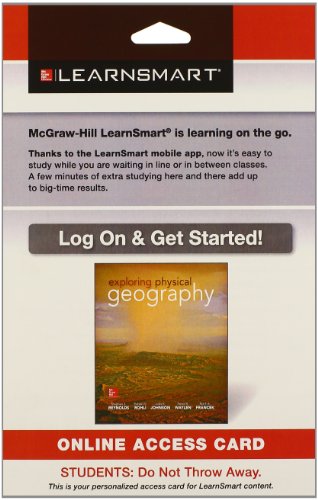 9780078137402: LearnSmart Standalone Access Card for Reynolds Exploring Physical Geography 1e