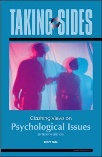 Imagen de archivo de Taking Sides: Clashing Views on Psychological Issues a la venta por Better World Books