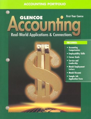 Stock image for Glencoe Accounting First Year Course Accounting Portfolio, 4th Edition for sale by Booksavers of MD