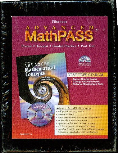 9780078212772: Advanced Mathematical Concepts, Advanced Mathpass CD-Rom