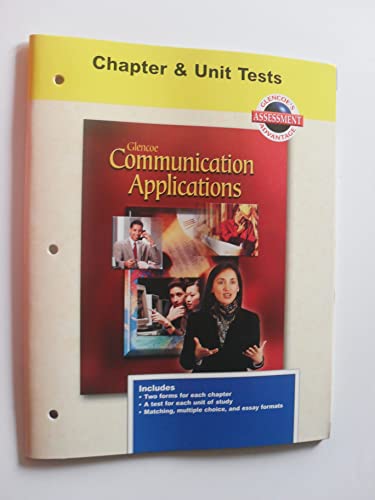 9780078213182: Communication Applications Chapter and Unit Tests