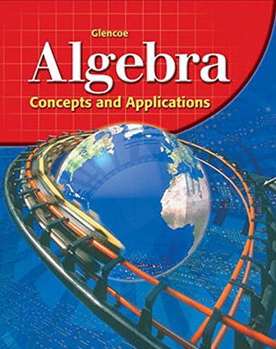 9780078215483: Algebra: Concepts and Applications, Study Guide Workbook ) 2001