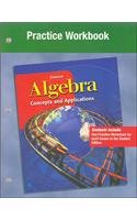 9780078219436: Algebra: Concepts and Applications Practice Workbook