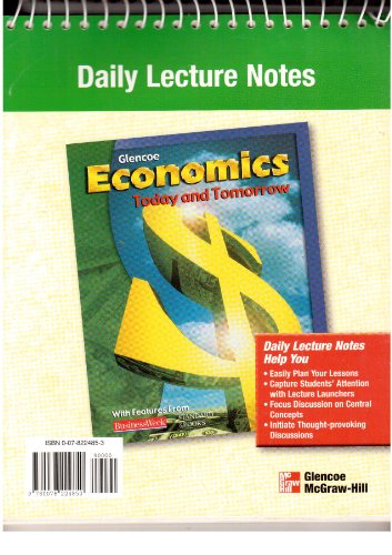 9780078224850: Economics Today and Tomorrow Daily Lecture Notes and Discussion Notes