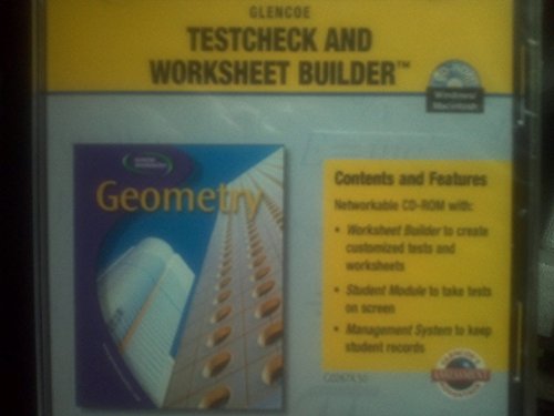 Stock image for Geometry: Concepts and Applications, Testcheck and Worksheet Builder CD/Rom for sale by The Book Cellar, LLC